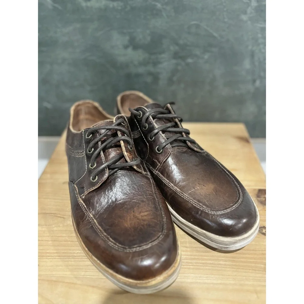 Bed|Stu Cobble Series Duncan‎ Sneakers Mens Size 9 Brown Leather